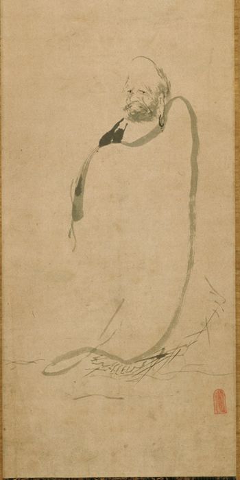 Daruma (Da Mo) painted by Miyamoto Musashi