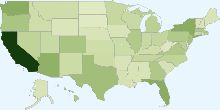 John Chang video viewers by state