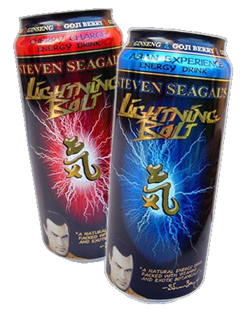 Steven Seagal's Lightning Bolt energy drink