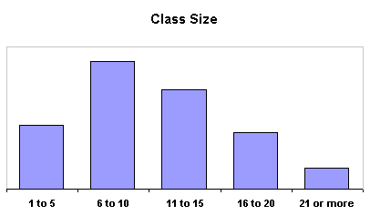 Class size bar chart