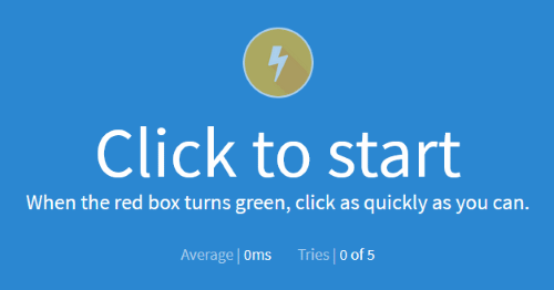 Reaction time test